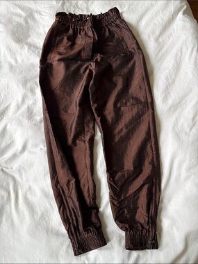 Tibi Chocolate Brown Elastic Waist Pants (new)